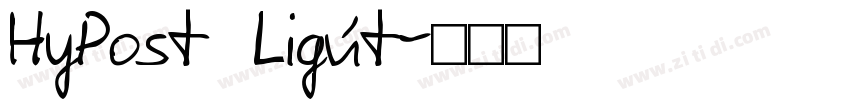 HyPost Ligńt字体转换